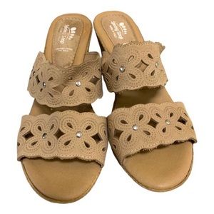 Spring Step Tan Wedge Sandals Size 9 (40 EU)